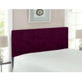 thumbnail image 2 of Faux Suede Headboard, Digitally Printed Distressed Texture, Upholstered Decorative Metal Bed Headboard with Memory Foam for Dorm and Bedroom Accent Furniture, Maroon, Twin, by Ambesonne, 2 of 3