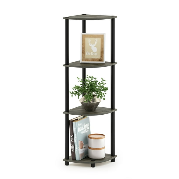 Furinno TurnNTube 4Tier Corner Display Rack Multipurpose Shelving