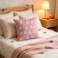 thumbnail image 2 of Aurorax Pink Pillow Covers 18 X 18,Square Decorative Halloween Throw Pillow Covers for Couch Sofa,Pink Ghost Decor for Halloween Home Indoor, 2 of 6