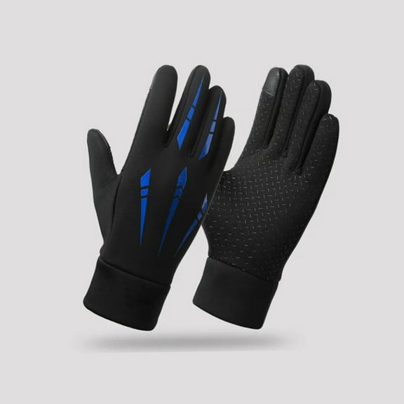 Men's gloves for autumn and winter, touch screen, motorcycle, tram, anti-skid, outdoor, velvet, warm, skiing, windproof gloves