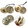 thumbnail image 3 of 1 Pair High Quality Meditation Yoga Cymbal Bell Instrument Cymbal Bell, 3 of 4