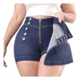 thumbnail image 3 of Falda Mujer Dama Corta Mezclilla Premium Importación, 3 of 8