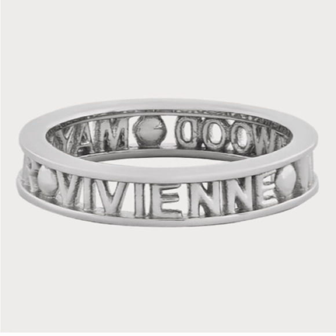 VIVIENNE WESTWOOD Westminster Mayfair 925 Silver Ring - Size 6