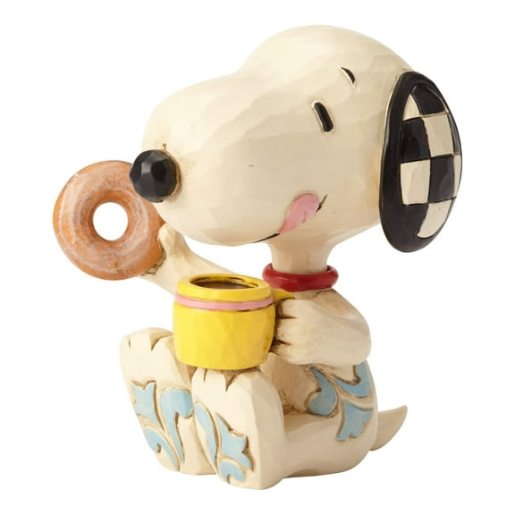 Enesco Peanuts By Jim Shore Snoopy Donut And Coffee Mini Figurine