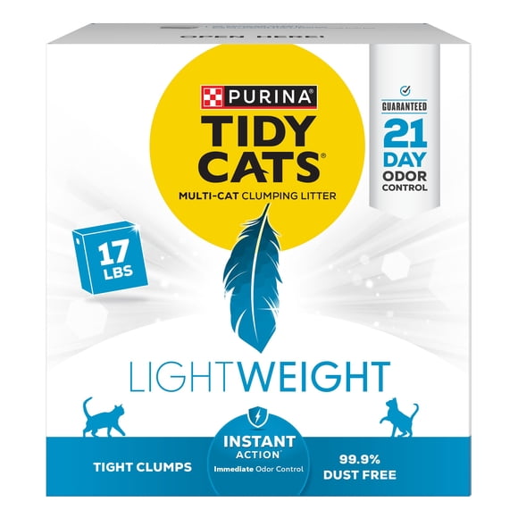 Arena para gatos Tidy Cats, ligera, acción instantánea, 7,7 kg