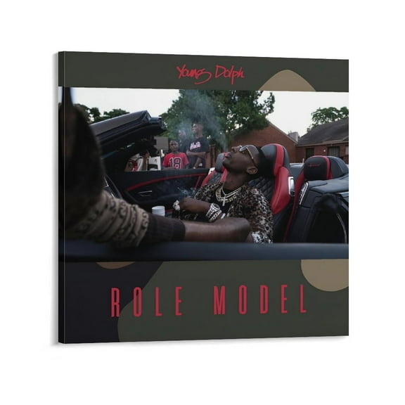 Young Dolph Poster Rapper Hiphop Music Album Cover Canvas Art Poster-Role Model Wall Art Poster Gifts Bedroom Prints Home Decor Hanging Picture Canvas Painting Posters 28x28inch(70x70cm)