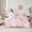 Pink, variant on Manfei Kawaii Easter Egg Bedding Comforter Set 7 Pieces, Colorful Polka Dots Full Bedding Set, Teens Boys Girls Kids Reversible Fitted Sheet Flat Sheet, Super Cozy Room Decor
