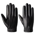 thumbnail image 2 of BEMS-Guantes cálidos de invierno para hombre, pantalla táctil, mensajes de texto, conducción, motocicleta, guantes de vestir, color negro, 2 of 5
