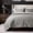 Fog Gray - Refined Channel, variant on EVERGRACE Channel Stitch 100% Cotton Quilt Set Queen Size, Pre-Washed Cotton Sateen Coverlet Bedspread, 3-Piece Soft & Breathable Bedding Set with 2 Shams for All Seasons, Bright White