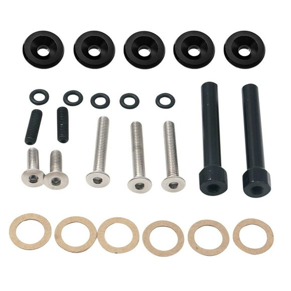 koolsoo Engine Valve Cover Washer Bolt Aluminum Alloy Repair Parts Replacement Parts black