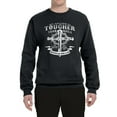 thumbnail image 2 of Wild Bobby, My Savior Is Tougher Than Nails Revelation 1:18, Inspirational Christian, Unisex Crewneck Graphic Sweatshirt, Black, Small, 2 of 5