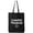 Black, variant on Lawful Neutral Cotton Canvas Tote Bag