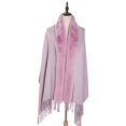 thumbnail image 2 of Prolriy Shawl Wraps for Women Solid Color Imitation Single Color Hanging Hair Fashion Scarf Versatile and Warm Scarf for Women Scarf for Women Pink, 2 of 6