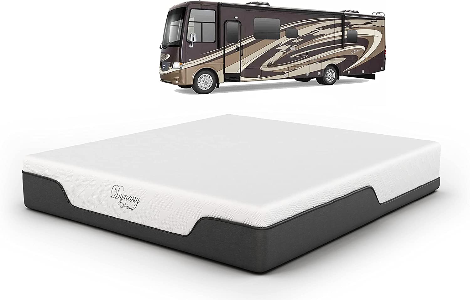 SIMING RV Queen Mattress 10-Inch CoolBreeze Medium-FirmGel Memory-Foam Mattress for RV Bed, Camper, Pop Up and Trailer