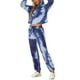 thumbnail image 4 of INSPIRAR CHIC Conjuntos de Sudadera Tie Dye para Mujeres, Sudadera con Capucha, Jogging, Conjunto de 2 Piezas, Color Azul, 4 of 7