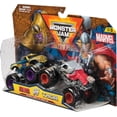 thumbnail image 6 of Monster Jam, Marvel Official Thanos Vs. Thor Die-Cast Monster Trucks, 1:64 Scale, Kids Toys for Boys and Girls Ages 3 and up, 6 of 6