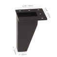 thumbnail image 2 of Juego de 4 patas para muebles La Vane, aluminio y metal, 10 cm, color negro, 2 of 4