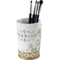 thumbnail image 5 of Hand Painted Resin Bathroom Set, Countertop Decor, Paris Botanique , Set of 4, 5 of 5