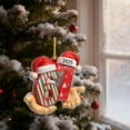 thumbnail image 3 of WKSCLPAI Christmas 67 Ornament, Acrylic 2D Funny Gingerbread Ornaments, Christmas Six Seven Meme Decor for Teens, Xmas Tree Hanging Ornaments, Gift for Interesting People, #E, 3 of 7