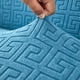 thumbnail image 2 of Xiao Hua 1 funda protectora para cabecera de cama de felpa completamente envuelta, elástica y extraíble, lavable, para decoración de dormitorio, 220 cm de largo (azul), 2 of 5