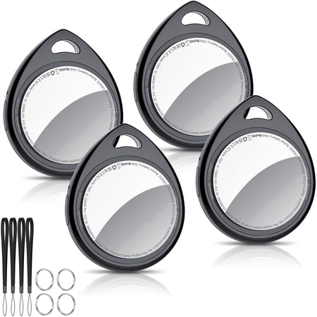 Smart Air Tracker Tags-4 Pack, Bluetooth Tracker Compatible with Apple Find My (iOS Only), Item Finder with Replaceable Battery, Tracker Tag for Keys/Wallet/Luggage/Backpack and Travel Essentials.