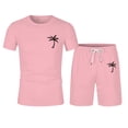 thumbnail image 1 of SHIXIAOO Men's Summer Tracksuit Plus Size Short Sleeve Athletic Suit Casual Color Block Drawstring Waist Tracksuit Set Mens plus Size Sweat Suits Men Jackets Suit, 1 of 6
