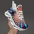 thumbnail image 5 of Coolcustomize Mens Plus Size Spider Web Print Sneakers - Breathable, Comfortable & Stylish Low-Top Trainer with Cushioned EVA Sole for Casual & Active Wear, Outdoor Stylish Spider Sport Shoes, 5 of 9