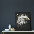 thumbnail image 5 of Rateoe Ink Style Bald Eagle Pattern Decorative Picture – Unique Modern Wall Art, Ready-to-Hang Canvas Print for Home (Vertical), 5 of 6