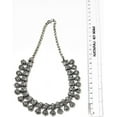 thumbnail image 5 of Necklace oxidised silver choker for women fashion traditional Indian jewelry tribal inspired antique silver Choker Metal jewellery, 5 of 5