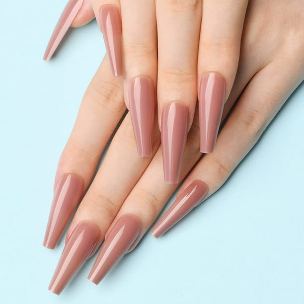 Azurebeauty Press On Nails 24 Pieces Glossy Beige Ballerina Coffin Long Fake Set All In One Diy Nail Art Manicure Kit With Adhesive Tabs And Pro Glue Bond Com - Diy Fake Nails No Kit Azurebeauty Press On Nails 24 Pieces Glossy Beige Ballerina Coffin Long Fake Set All In One Diy Nail Art Manicure Kit With Adhesive Tabs And Pro Glue Bond Com - Diy Fake Nails No Kit