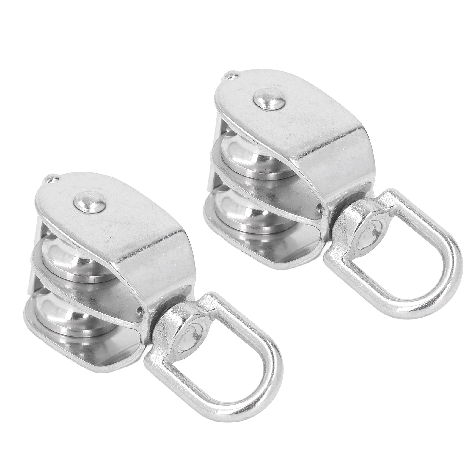 Lifting Double Pulley Roller 2Pcs U Type M20 Double Pulley Block