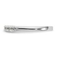 thumbnail image 3 of 14K White Gold Ring Band Wedding Diamond Lab Grown Round, Size 5, 3 of 8