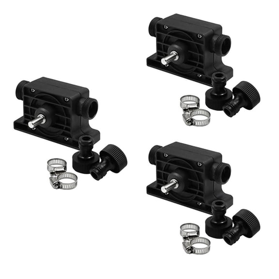 Pitycbo 3 Set 8mm Round Shank Electric Drill Water Pump Self Priming Transfer Pump with