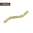 thumbnail image 3 of 60Pack Brass Curved Tube Beads, 1.5x20mm S Shape Plating Noodles Spacer Bead, Gold Tone, 3 of 6