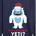 thumbnail image 3 of Instant Message - Is It Chrstmas Yeti - Kids Long Sleeve Tee, 3 of 6