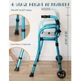 thumbnail image 6 of Lightweight Rollator Walkers for Seniors with Seat, Folding Rolling Walker with Seat for Elderly, Height Adjustable, Water-Resistant Cushion, Indoor Outdoor Use, Storage Bag Included, 6 of 8
