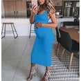 thumbnail image 4 of gakvbuo Maternity Dress for Photoshoot Summer s Maternity Sleeveless Tank Dresses Side Ruching Bodycon Dresses for Women Daily Wearing Or Baby Shower, 4 of 4