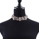 thumbnail image 4 of Qarigey Exquisito collar tipo babero con diamantes de imitación indios, Collar grande de lujo con diamantes de imitación para mujer Ropa, zapatos y accesorios Miscelánea Púrpura, 4 of 6