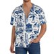 thumbnail image 1 of Fotbe Skiing Enthusiast Camisa Estampada de Manga Corta para Hombre, Casual de Verano, Estilo Playero, Sin Arrugas-XX-Large, 1 of 5