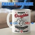thumbnail image 2 of Personalized Daddy & Daughter Mug For Dads With Custom Name - Dad Coffee Mugs Tea Cup 11oz 15oz - Birthday Christmas Father's Day Gifts From Daughter For The Best Daddy (Always Heart To Heart), 2 of 7