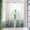 Blue, variant on Crushed Sheer Curtains 2 Panels Set 40"W x 78"L | Floral Printed Design Light Filtering Window Drapes with Rod Pocket for Living Room. Green