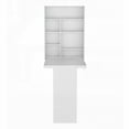 thumbnail image 5 of Wall-Mounted Foldable Table with Multiple Shelves in White for Small Spaces, 5 of 8