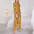 thumbnail image 3 of Sikiie Easter eggs Pajamas Set Long Sleeve Sleepwear Womens Button Down Nightwear Pj Sets-XX-Large, 3 of 7