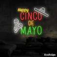 thumbnail image 4 of Craftnamesign Happy Cinco De Mayo Neon Sign, Mexican Gifts, Restaurant Decor, 4 of 4