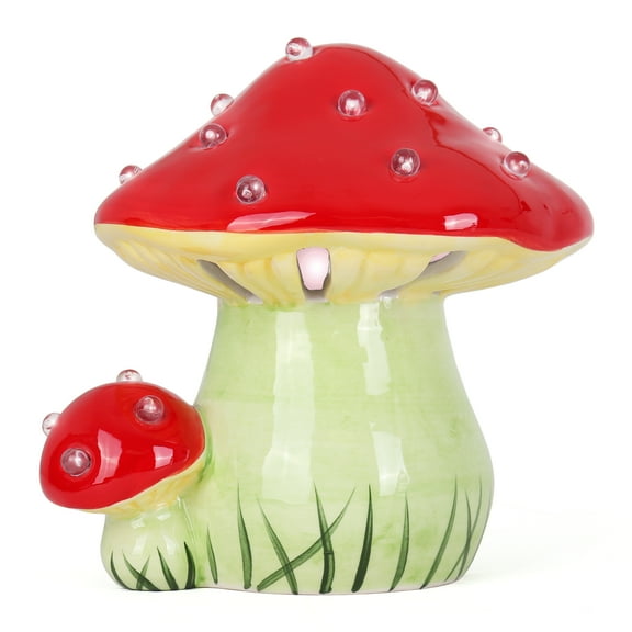 Milltown Merchants Ceramic Lighted Mushroom