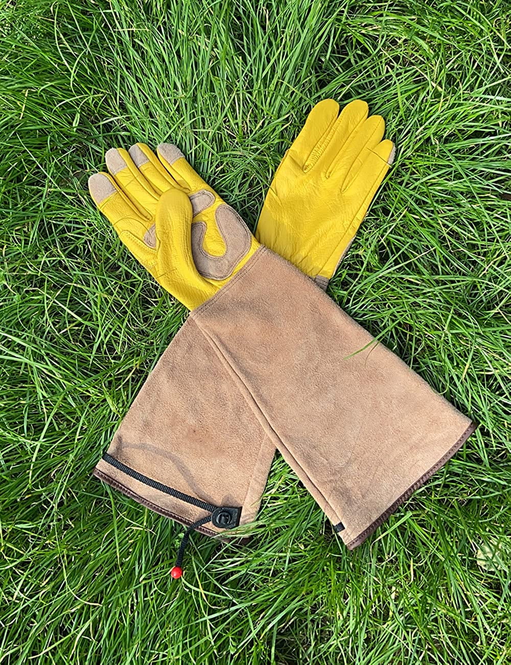 Hometimes Garden Gloves for Women and Men Thorn Proof Cowhide Leather