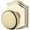 Gold, variant on Baldwin Reserve PSROUTAR190 Passage Round Knob and Traditional Arch Rose with 6AL Latch and Dual Strike Satin Black Finish
