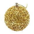 thumbnail image 2 of Large Gold Glitter Christmas Ball Ornament, 5.91 Inch Sparkling Hanging Bauble, Shatterproof Xmas Tree Decor, 2 of 9