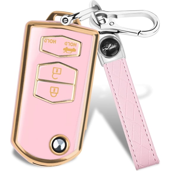Key Fob Cover Compatible with Fit for Mazda 3 6 8 CX-3 CX-5 CX-7 CX-9 Miata MX-5 RX-8 Keychain Case Holder Protector