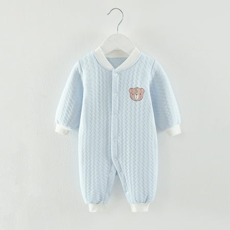 

Qazqa Boys Girls Long Sleeve Winter Cartoon Bear Jumpsuit Romper